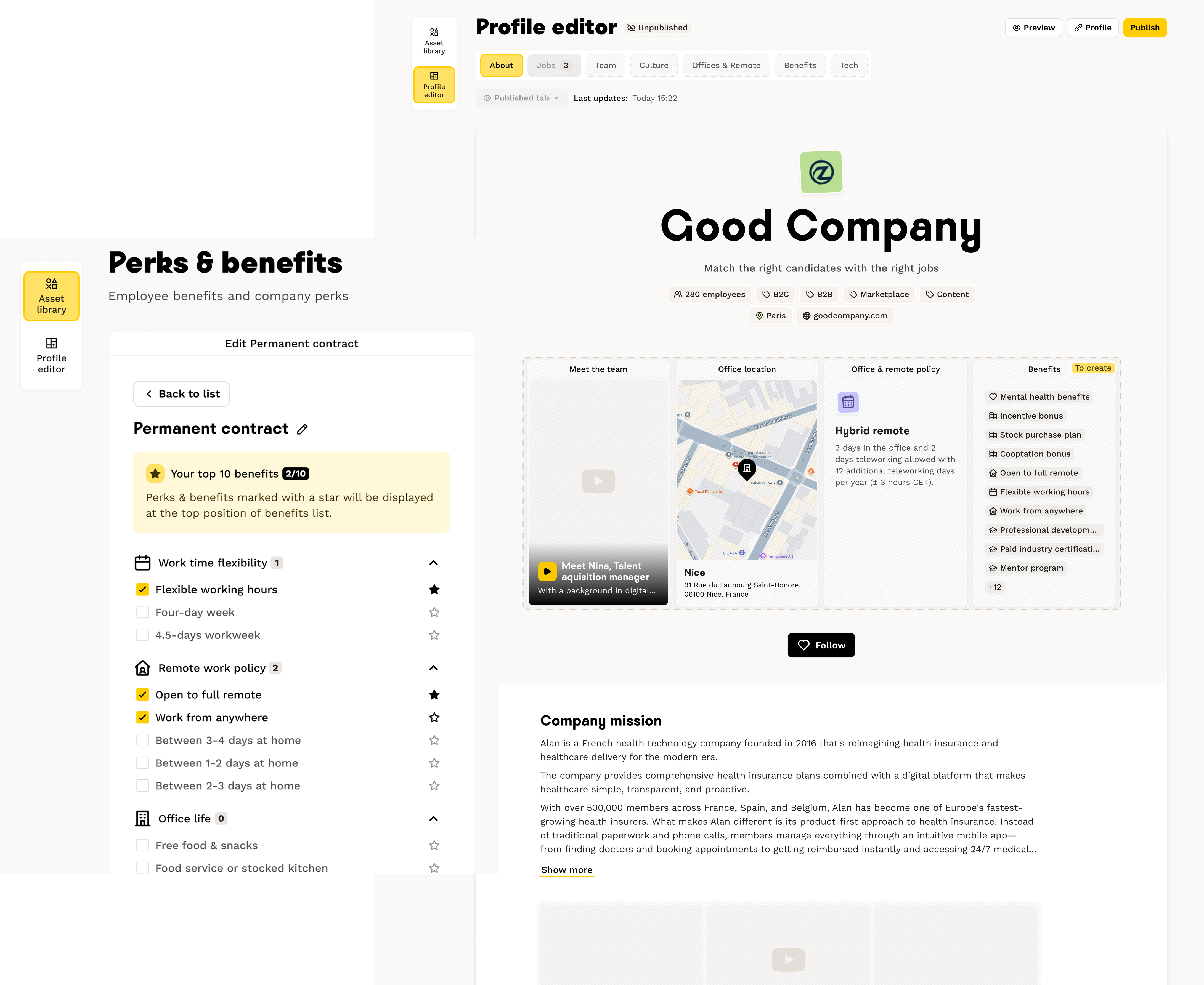 control employer brand profile
