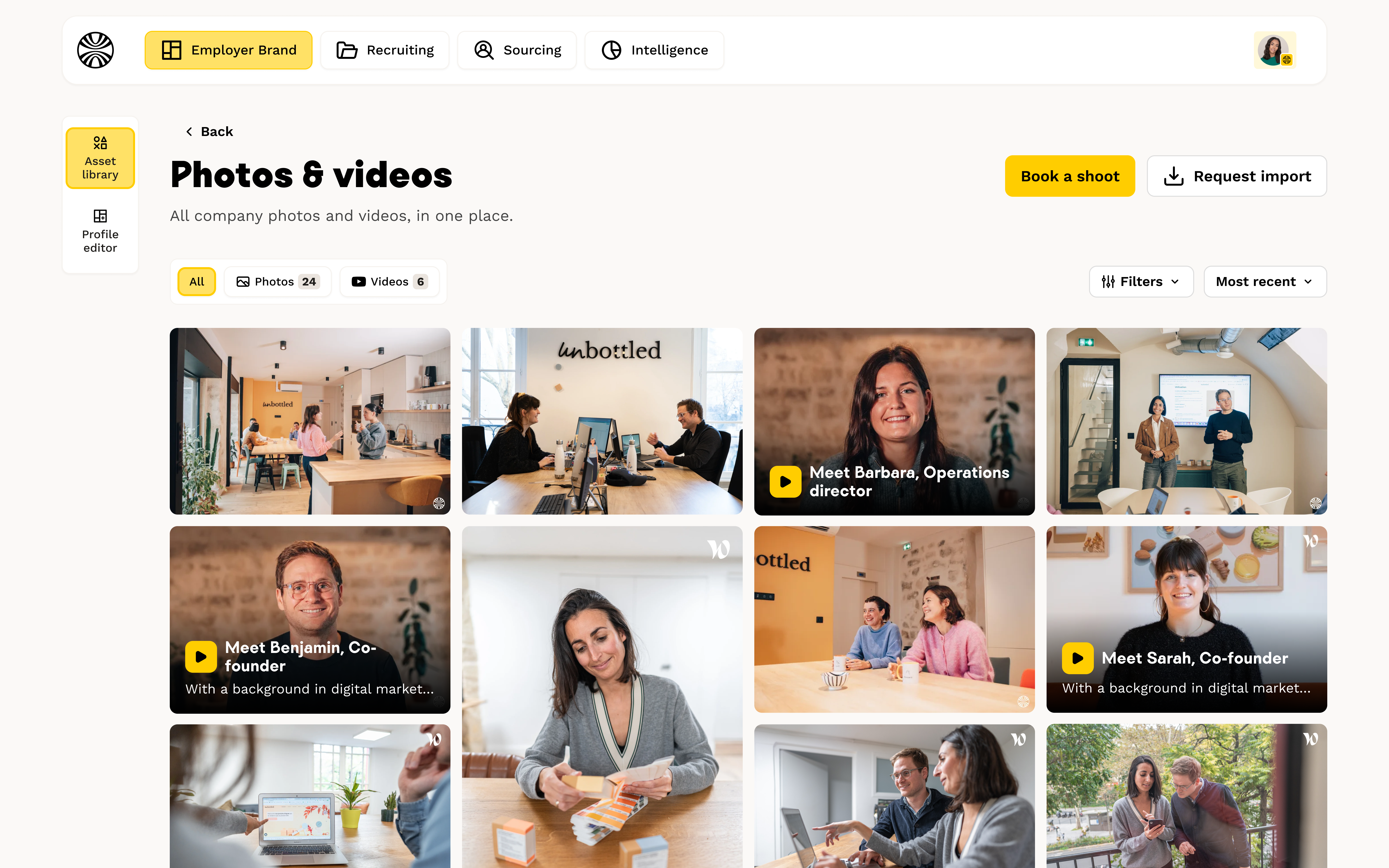 employer brand content